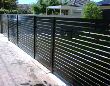 Black Knotwood Gate Adelaide Fence Centre