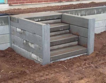 Retaining Wall steps