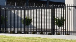 aluminium steel tubular fence